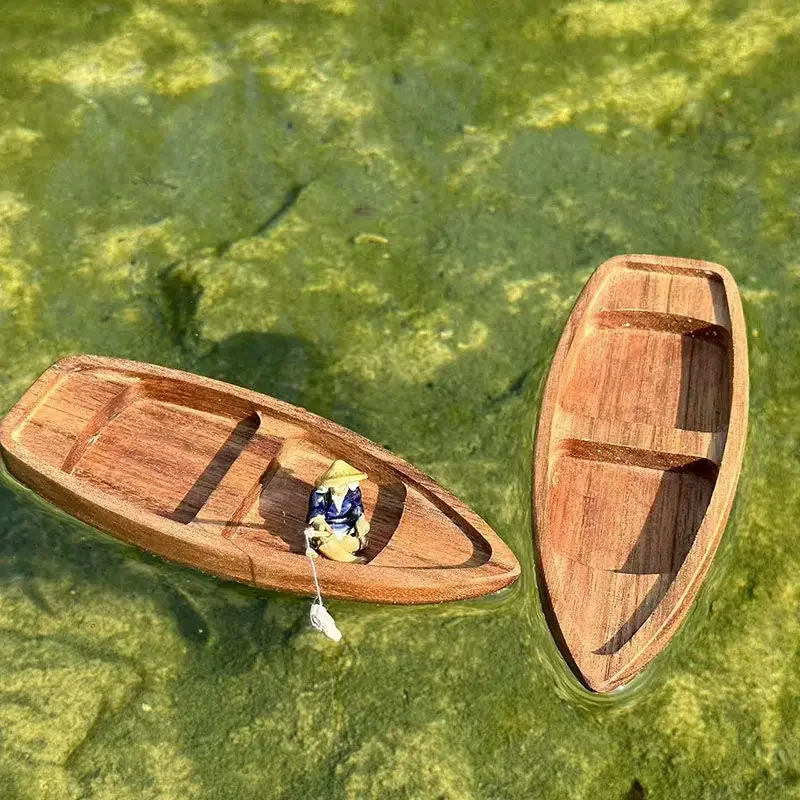 Handgemaakte houten boot Mini  - Fishing Boat Oar recensie en prijs